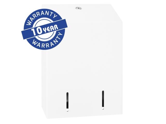 MERIDA STELLA WHITE LINE multiflat toilet paper dispenser, holds up to 900 toilet paper sheets, white
